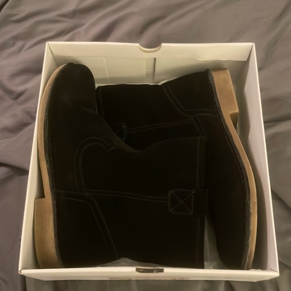 Black Suede Boots - Picture 1 of 4